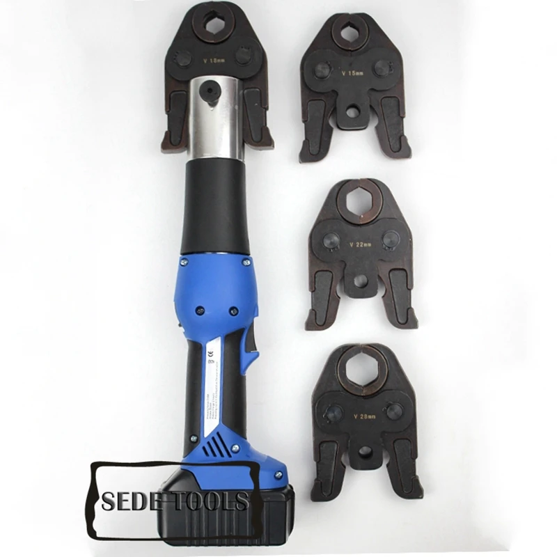 

Battery Pex Pipe Crimping Tools with TH,U,V,M Jaws for Pex,Stainless Steel and Copper Pipe