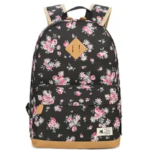 Hot Women Canvas Backpacks School Bags for Teenagers Girls Laptop Backpacks Floral Printing Backpack New Bolsa Escolar Bagpack myosazee brand new design one piece backpacks luminous 4 colors school bags canvas printing for teenagers backpack male bag