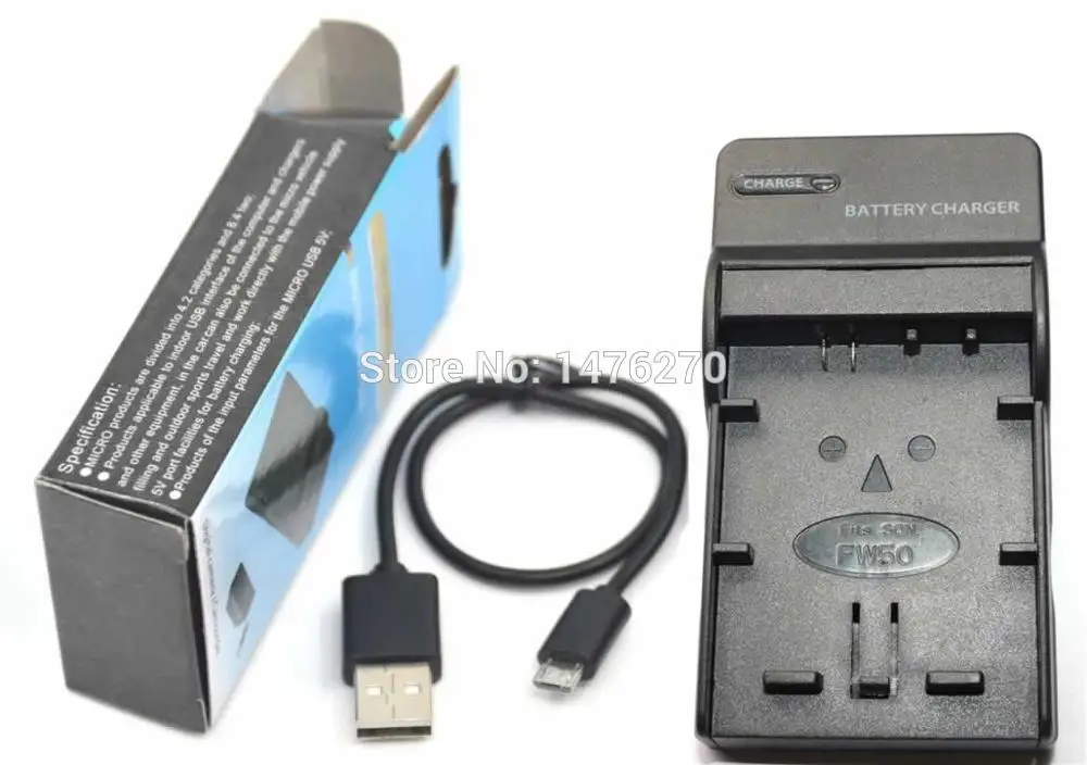 

BC-VW1 USB Charger fit NP-FW50 NPFW50 battery for sony Alpha NEX F3 5N 5R 5T 3N C3/5 SLT A33 A37 A55 A3000/3500 A5000/5100 A6000