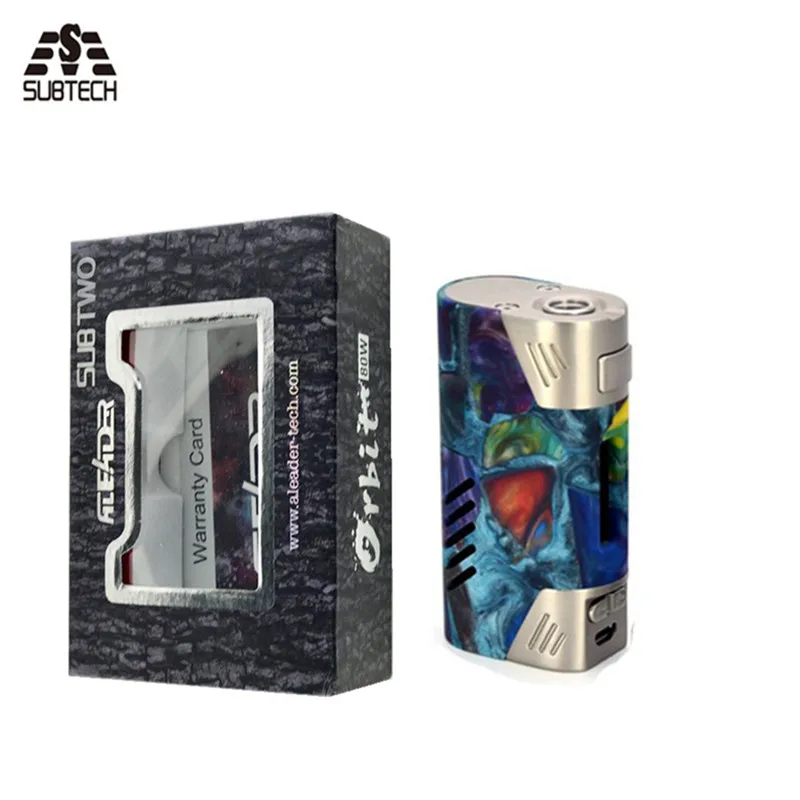 2017 New  authentic ORBIT resin 80W TC box mod 5-80w electronic cigarette Good quality resin mods Vaporizer 