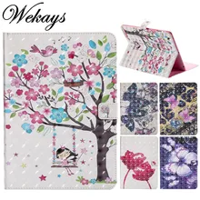 Wekays Cover for Apple IPad 2 3 4 Cute Cartoon Butterfly Girl Flip Leather Funda Case For iPad 2 ipad 3 ipad 4 Tablet Cover Case