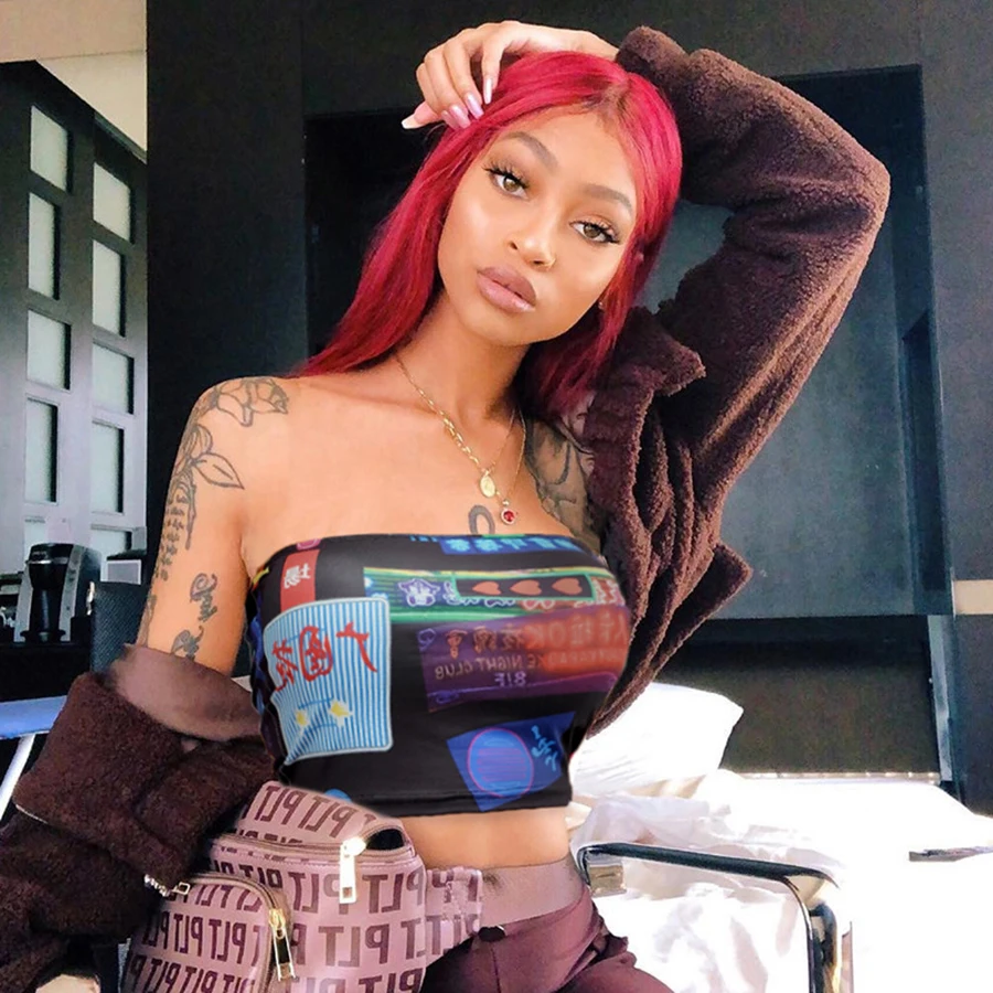 Auyiufar Crop Top Female T-shirt Tank Top Streetwear Summer Body for Women Harajuku Cami Top Party Off shoulder 2019 Tanktop Auyiufar Crop Top Female T-shirt Tank Top Streetwear Summer Body for Women Harajuku Cami Top Party Off shoulder 2019 Tanktop