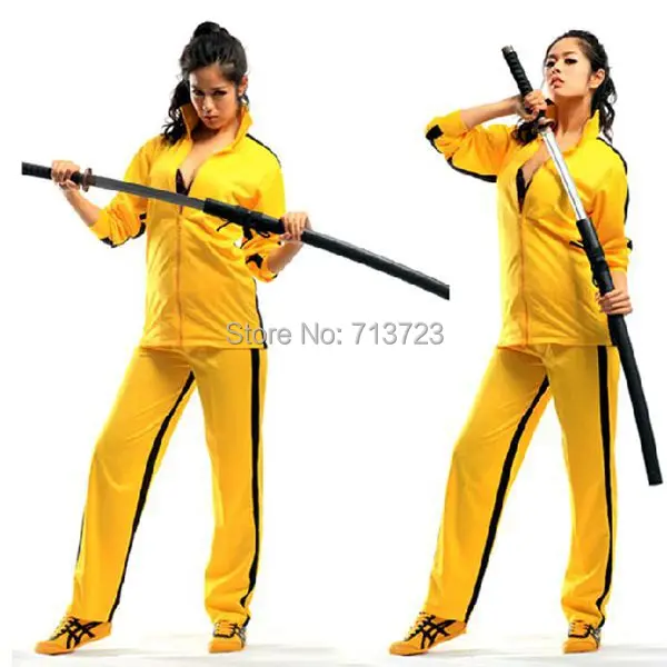 Kill Bill Costume Bruce Lee Uniform Martial Arts Clothes Yellow Kung Fu  Costume Kill Bill Tracksuit Ninja Uniform Cosplay|cosplay panties|clothes  tvcosplay hat - AliExpress