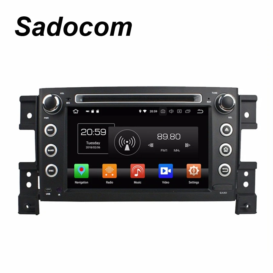Discount Android 8.0 For SUZUKI Vitara 2005-2011 Octa Core 4GB RAM 64G ROM IPS Car DVD Player GPS Glonass Map RDS multimedia Radio wifi 3