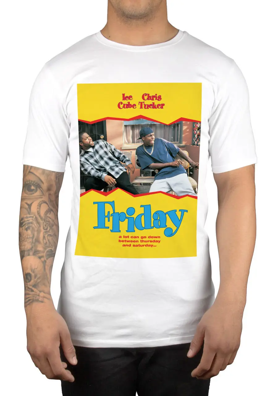 Friday Movie Graphic T Shirt Ice Cube Chris Tucker Smokey Deebo Big