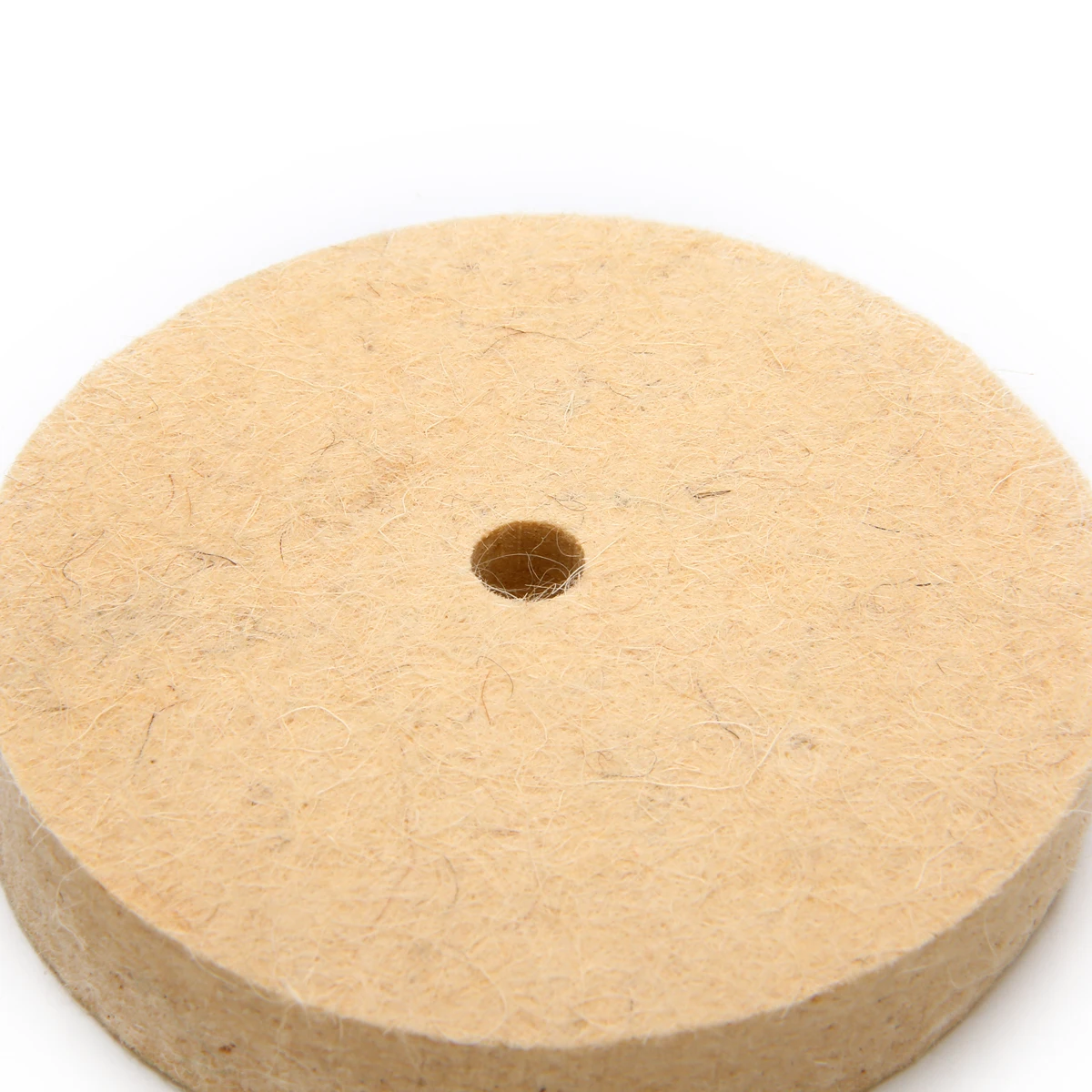 4 Inch 100x20mm Beige Wool Felt Polishing Buffing Wheel Polisher Disc Pad Rotary Tool Used With Polishing Wax Grinding Paste