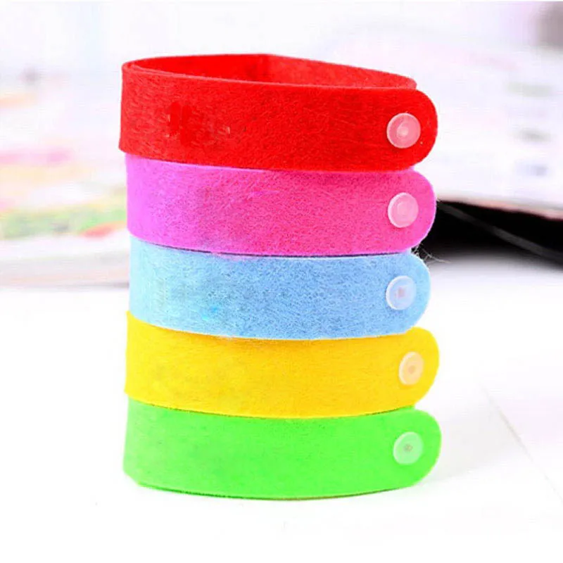 10 PCS Mosquito Repellent Bracelet Hand Strap Fabric Wrist Pest Control Repeller For Baby Adult Random Color | Дом и сад