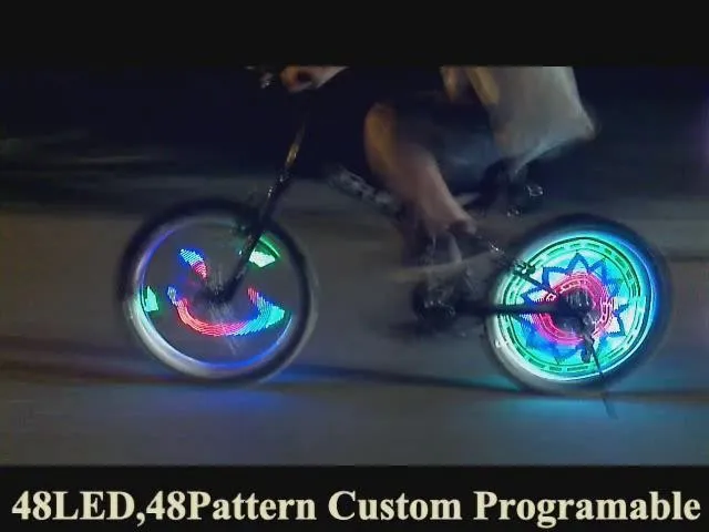 custom bicycle wheel lights