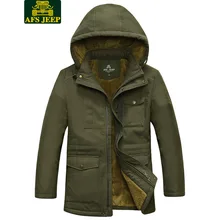 Winter Overcoat Casual 2017 AFS JEEP Coat Keep warm Jackets Mens outwear brand Coat Leisure business 160