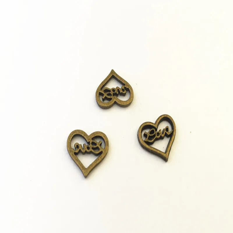 

20Pcs/Lot 10mmx13mm Antique bronze peach heart charm Necklace Pendant DIY Charm Vintage Mini Charm accessories connector