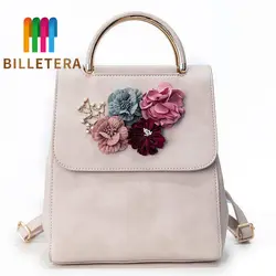 Billetera модная женская рюкзак цветочный женский плечевая сумка школьный портфель для девочек