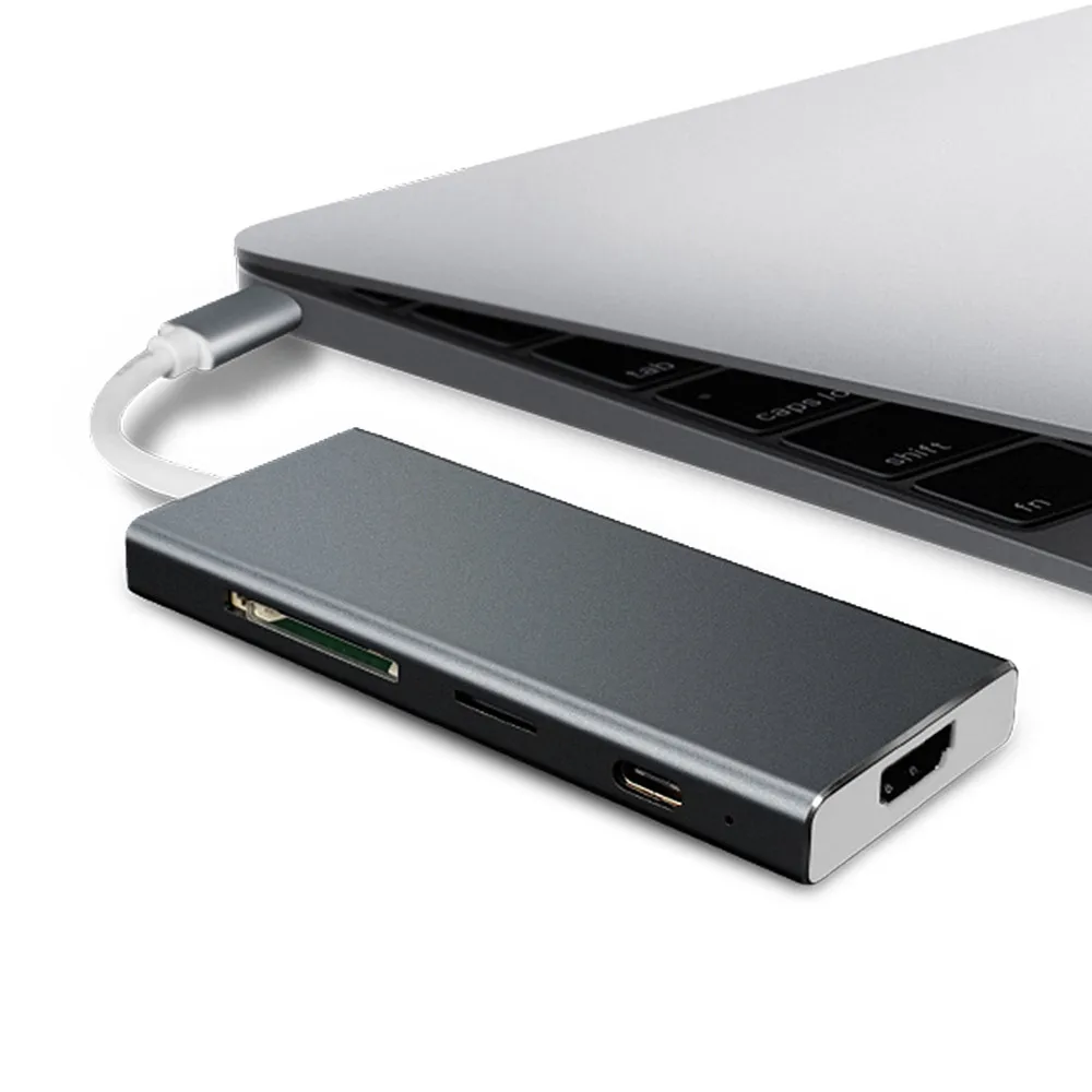 

Ugreen USB C Hub USB Type C 3.1 Adapter Dock 5 IN 1 Hub adapter High Speed USB 3.1 Port Portable HUB USB Splitter for Apple Mac