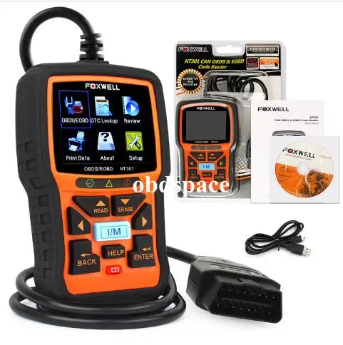 

FOXWELL NT301 OBD Autoscanner Car Code Reader Diagnostic Tool Full OBDII Automotive OBD Scanner OBD2 Auto Diagnostic Scanner