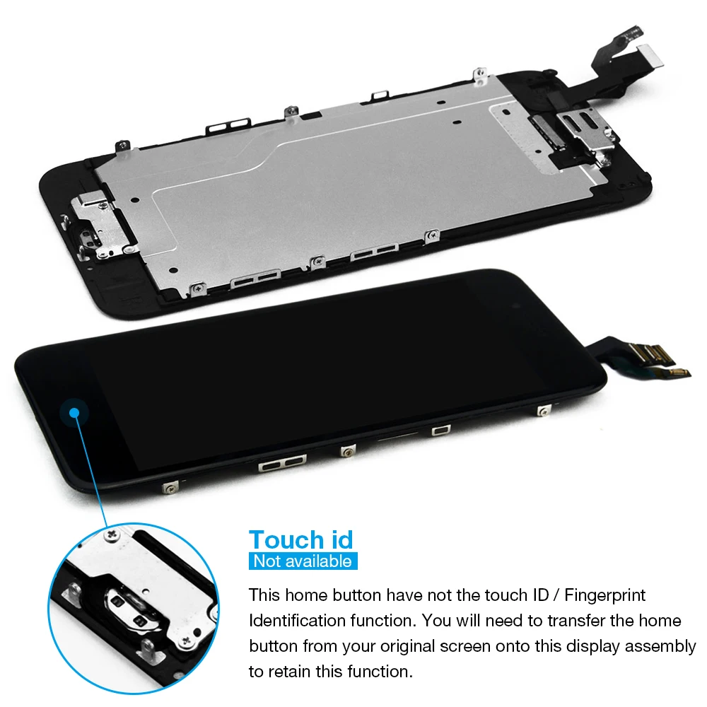 4," полный набор экранов для Apple iPhone 6 lcd A1549 A1586 A1589 дисплей с 3D сенсорным дигитайзером в сборе+ кнопка home