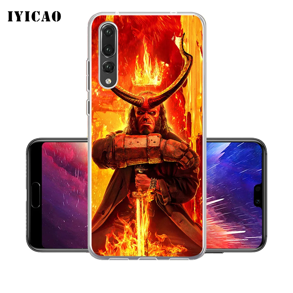 IYICAO Hellboy Мягкий силиконовый чехол для телефона Huawei P30 P20 Pro P10 P9 P8 Lite P Smart TPU