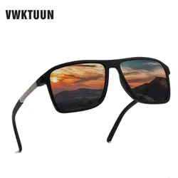 VWKTUUN классические солнцезащитные очки Для мужчин Открытый вождения квадратная рамка солнцезащитные очки мужское зеркало очки UV400