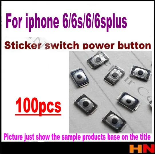 100 шт. кнопка включения питания для iPhone 6 6s 4 7 5 plus гибкий кабель питания|flex cable|power flex