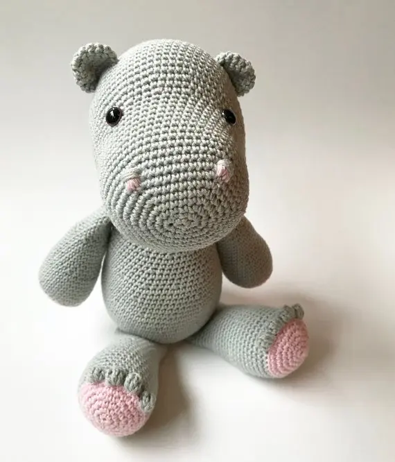 Игрушки для вязания крючком amigurumi hippo girl Номер модели 0925