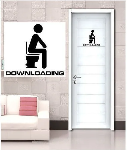 

New Designer toilet funny toilet Entrance Sign Vinyl Decal label 3D stickers toilet door waterproof zyva-314-NA Fast SHIPPING*