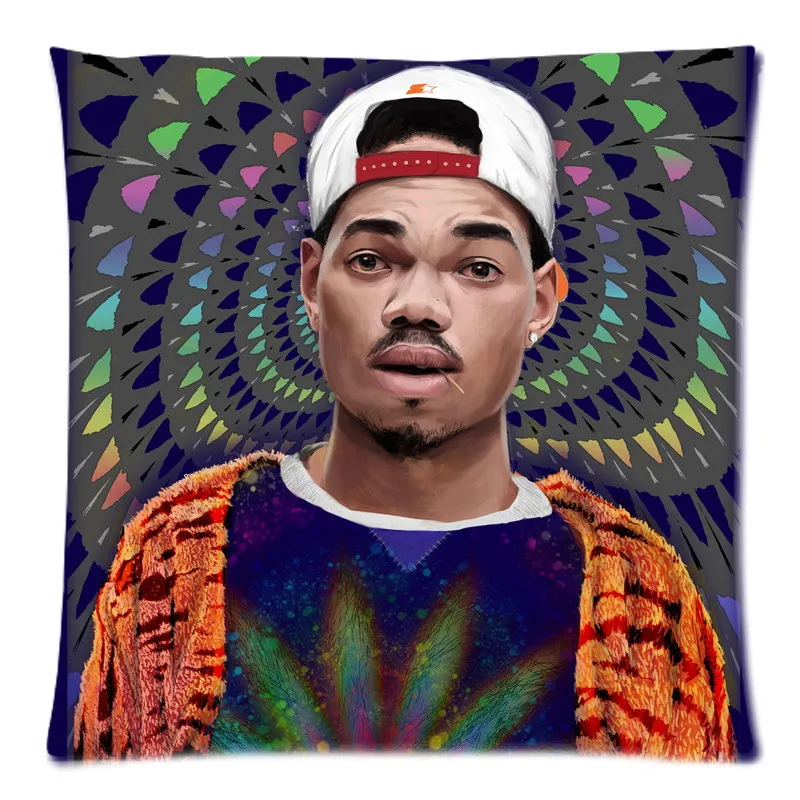 45X45cm Chance the Rapper Throw Pillow Case Car Sofa Waist Cushion Cover Custom Pillow Slip