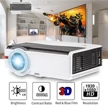 CAIWEI Digital LED Home Theater Projector Multimedia Video Game Movie LCD Proyector 5000 Lumens Support HD 1080P HDMI VGA Beamer