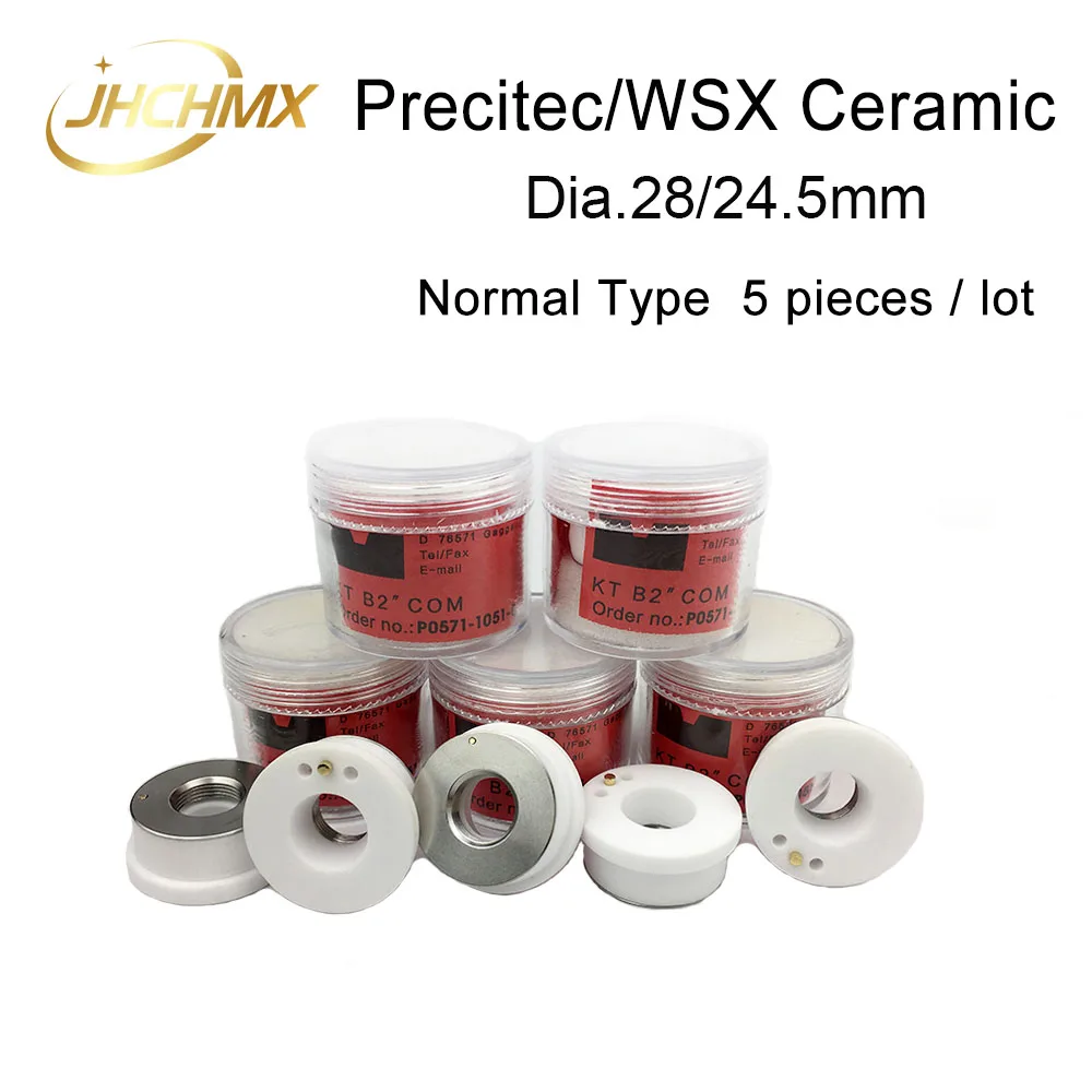 5 шт. Precitec WSX Лазерная керамическая насадка держатель KTB2 CON P0571-1051-00001 Dia.28mm M11 для Precitec HSG волоконная Лазерная режущая головка