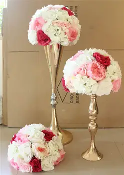 

SPR mix Pink series artificial rose wedding flower wall backdrop road lead flower table centerpiece flower ball for party market