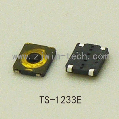 

10PCS/lot Ultra Small Ultra low Profile Phone Switch Button Momentary Tactical Button Switch 3X3mm Super Tiny SMD TS-1233E