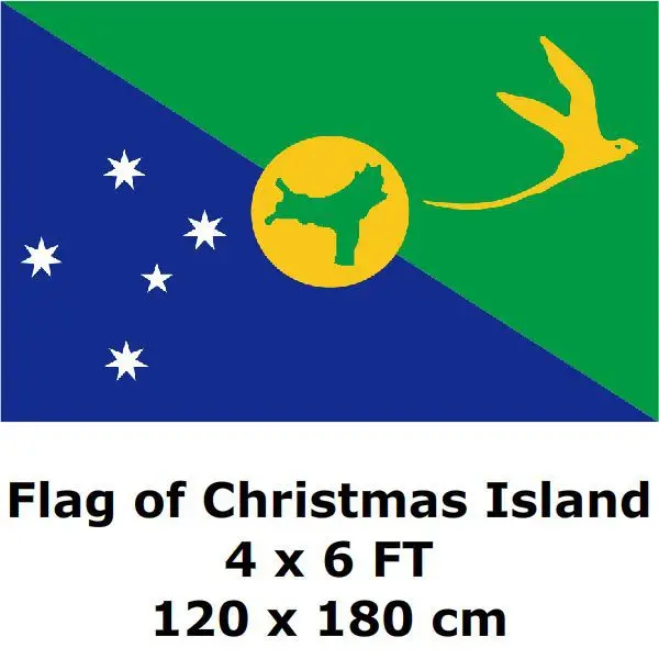 Flag Of Christmas Island 4 X 6 Ft 100d Polyester Large Australia