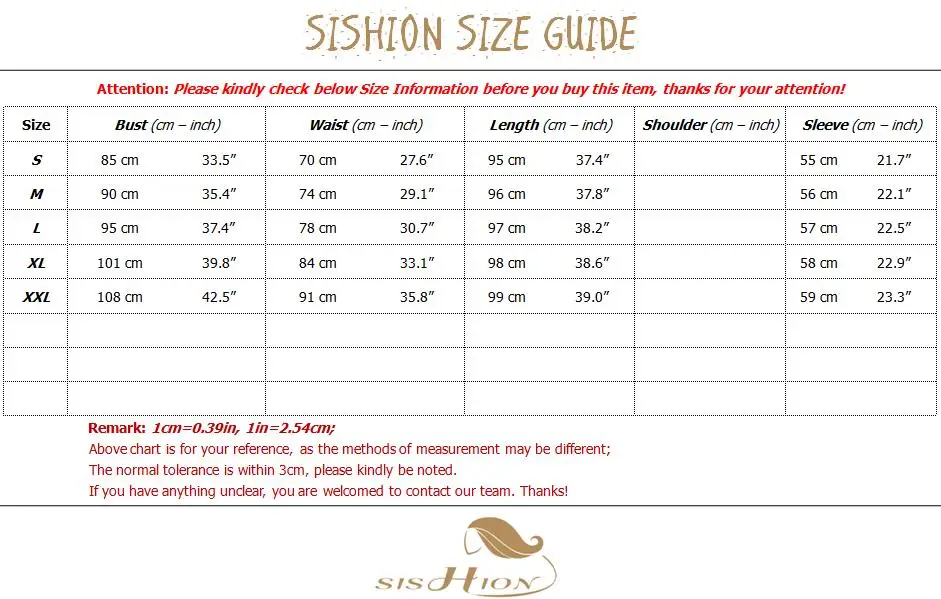 VD0621 SIZE INFOR.