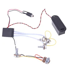 1 Set EQ Preamp Circuit Bass Preamp 9V Power Supply 3 Band EQ Preamp Circuit For Bass Pickup Active NEW