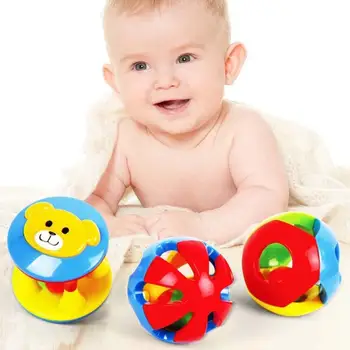 

1 Pc Lovely Funny Baby Rattles Plastic Music Novelty Hand Shake Bell Ring Early Learning Educational Toys Rattles toys Baby
