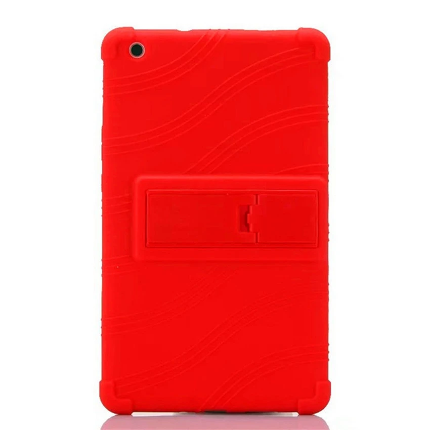 Мягкий силиконовый чехол-подставка для Xiao mi Pad 4 Plus 10,1, защитный чехол для mi Pad 4 Pad4 Plus 10,1 дюймов+ пленка+ ручка - Цвет: red