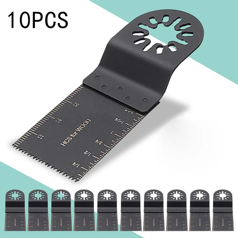

10Pcs Oscillating Multi Tool Saw Blade Set For Fein Multimaster Makita Bosch to cut fiberboard and open holewood, laminates,etc