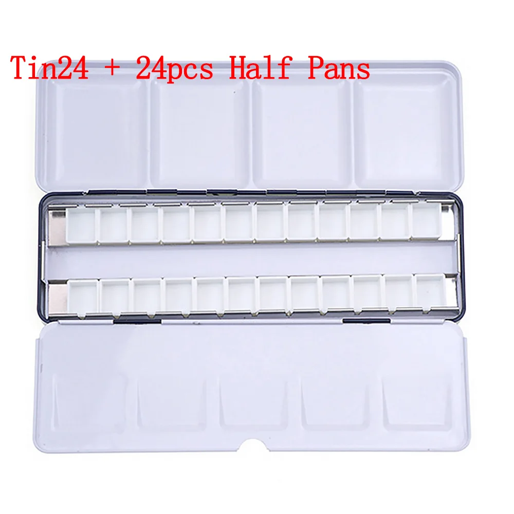 Tin24 + 24pcs Half Pans