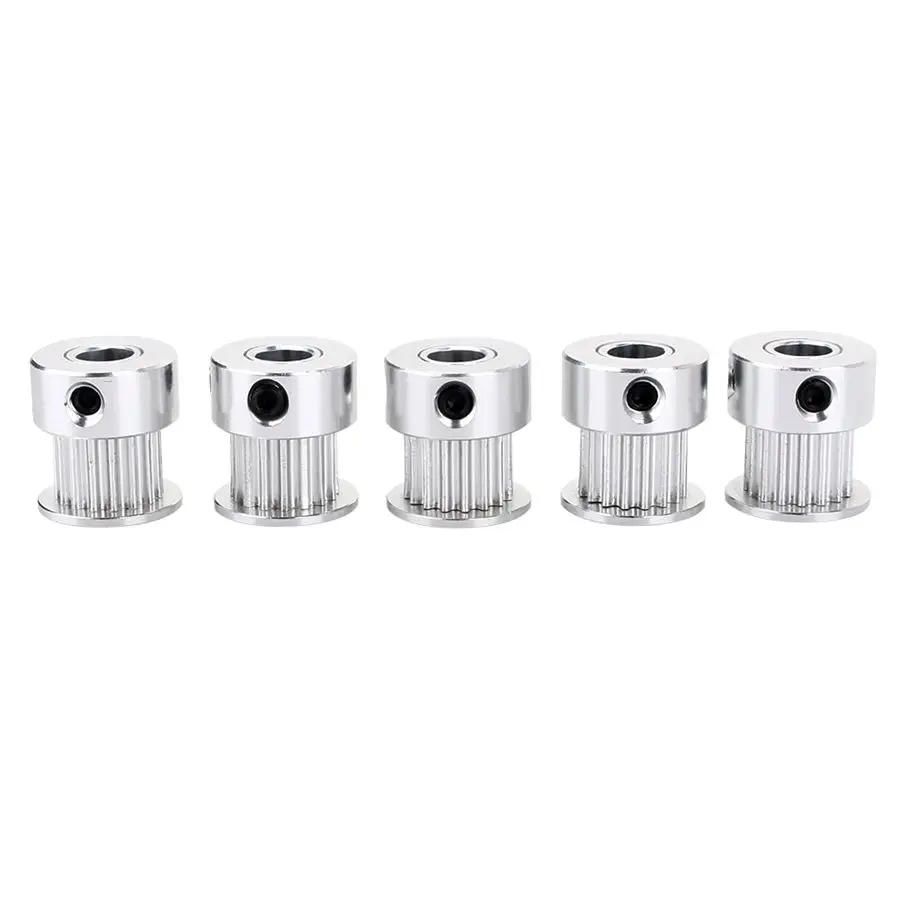 

5Pcs/Lot GT2 Timing Pulley 16 Teeth 5mm Bore Aluminum Timing Synchronous Belt Pulley For Printer CNC Parts Accessory Hot Sale