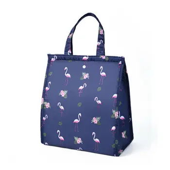 

Portable collapsible lunch bag multi-function insulation cooling food package fashion cartoon print Tote bag