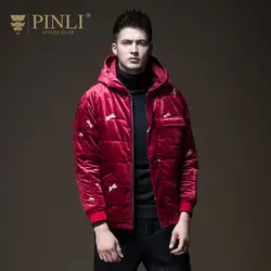 2019 короткие Лидер продаж Casacos зимние куртки для мужчин s Chaquetas Hombre Pinli булавки Li Новый вышитые стеганая куртка B184305620