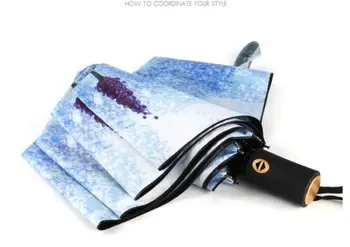 

Small fresh vinyl violet sunshade umbrella