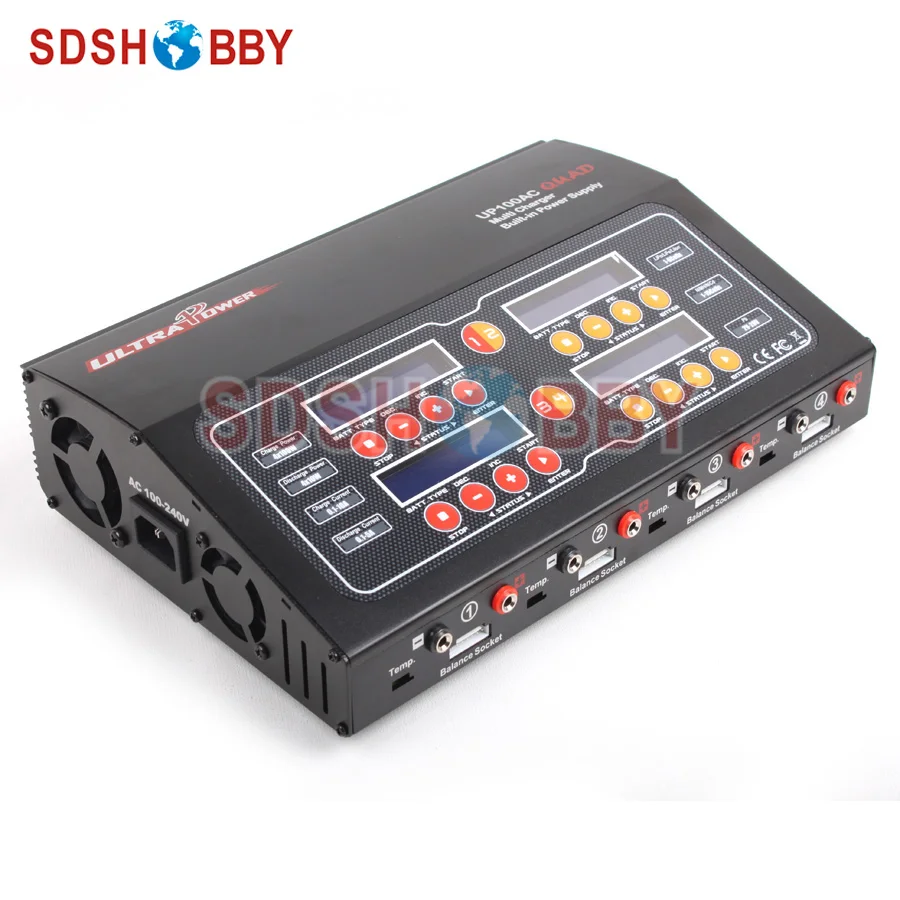 

Ultra Power Charger 100W 10A 4-Channel Output / High Power Supply UP100AC QUAD / Lipo Battery Charger Support AC/DC Input