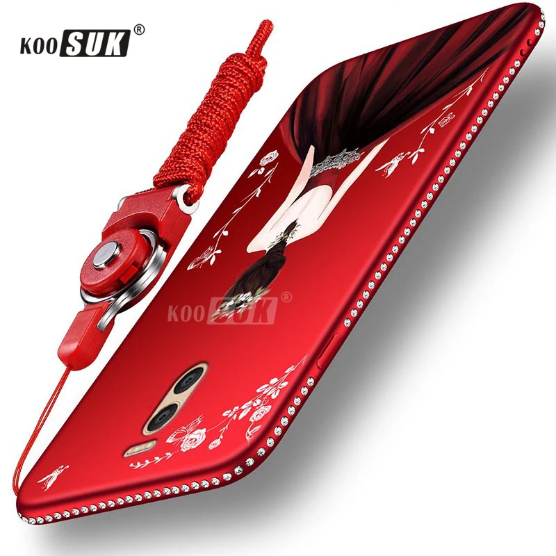 

Meizu M6 Note Case TPU Silicone Lanyard Phone Cases Coque For Meizu Note 6 Note6 3D Relief Pattern Cute Women Back Cover Fundas