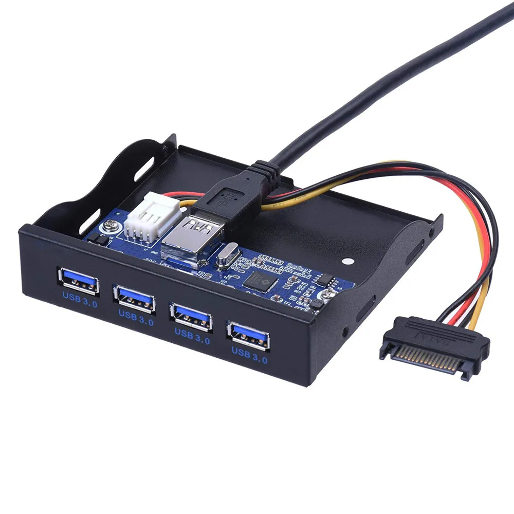 Zeadow 3 5 дюймовый флоппи Бей с 4 портами USB металлическая передняя панель