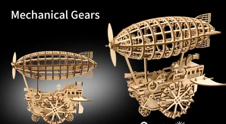3D головоломка головоломки деревянные головоломки для летательного аппарата наборы инженерные игрушки механический комплект шестеренок подарки