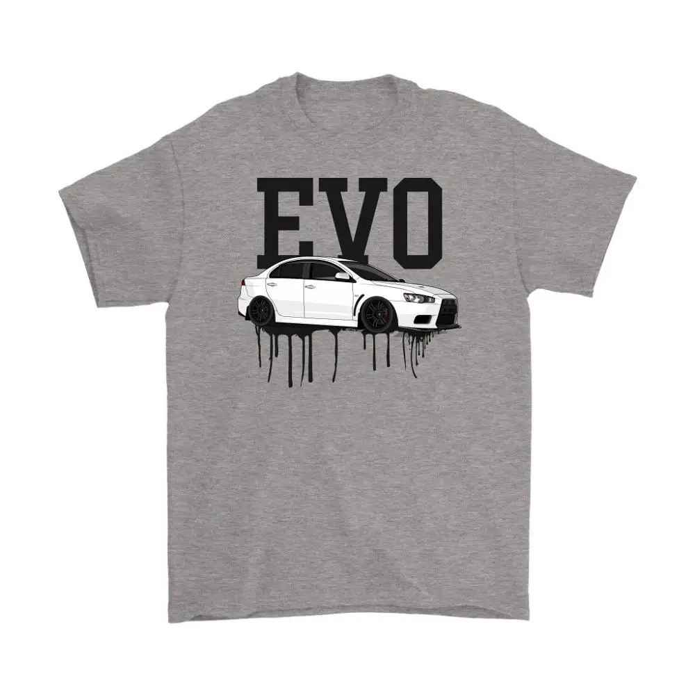 Футболка Jdm с японским автомобилем Evolution X Evo тюнер Летние Стильные мужские топы