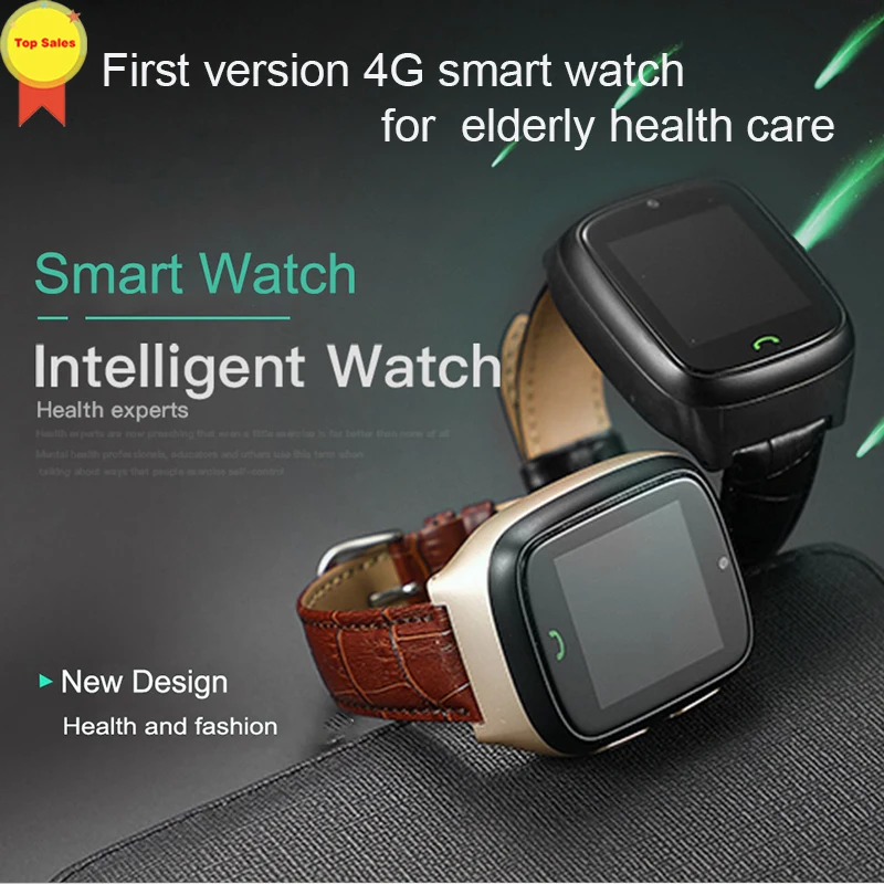  Smart Kids old Watch SOS emergency Call GPS Location Finder Tracker for Elder Remote heart rate Mon