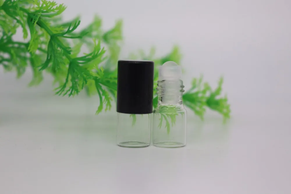 2Pcs 2ML Clear Roll On Roller Bottle for Essential Oils Refillable ...