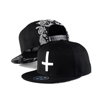 

Promotion Direct Selling One Size Gorra Gorras Hip Hop Cap Cross Embroidery Baseball Male Skate Flat Hat Korean Wholesale
