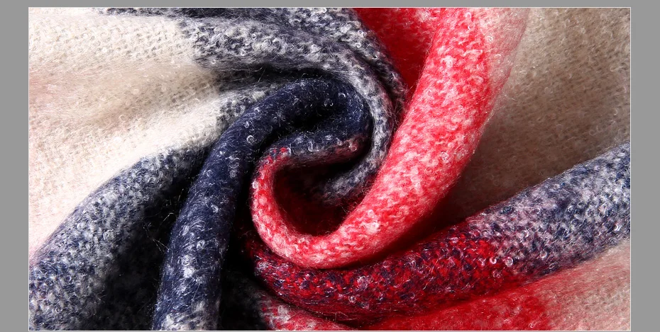 [VIANOSI] теплый шарф-одеяло, великолепный длинный шарф в клетку, толстые брендовые шали и шарфы для женщин VA084