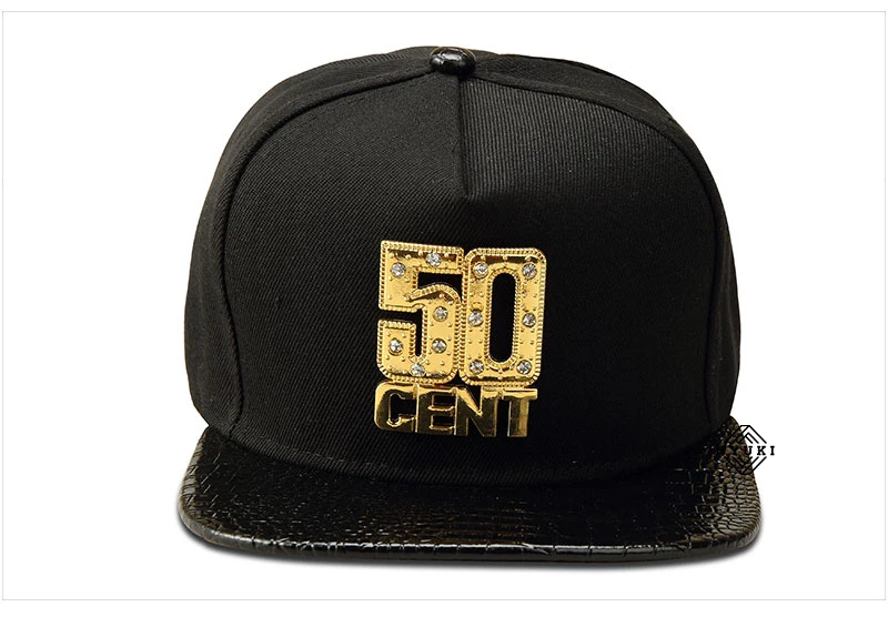 NYUK Snapback шапки оптом Bling Iced Out Gold 50 CENT бейсболка шляпа хип-хоп для мужчин и женщин Повседневная прямая Лоскутная Кепка s