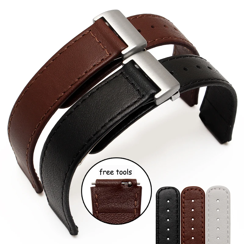 

Fit Huawei smart bracelet b2 TalkBand B2 B3 bracelet sports watch with Android IOS genuine leather strap with stainless buckle